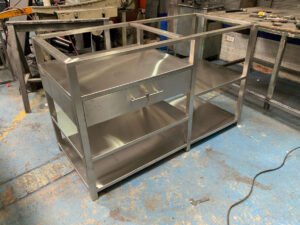 Mobiliario de cocina metálica para Mc Donal´s