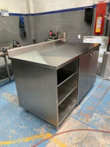 Mobiliario de cocina metálica para Mc Donal´s