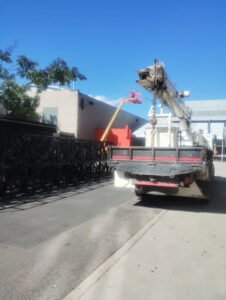 Estructura para pantalla en Corferias