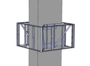 estructura para pantalla plaza claro