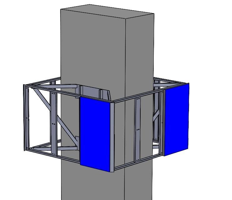 estructura para pantalla plaza claro